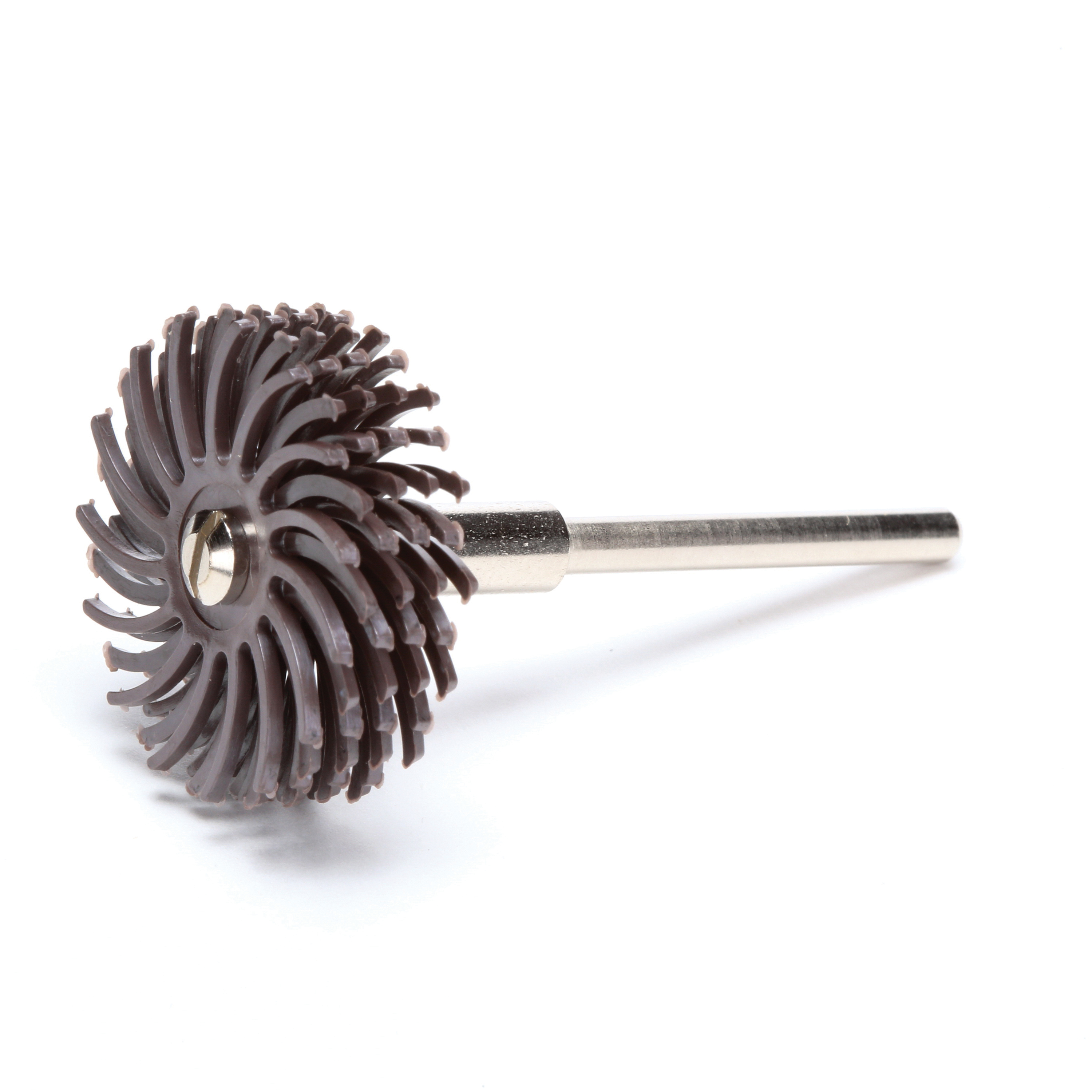 Scotch-Brite 7100138326 Bristle Disc, 1 in Dia Brush, 1/8 in Arbor Hole, 36 Grit, Very Coarse Grade, Ceramic Fill - Radial Bristle Brushes