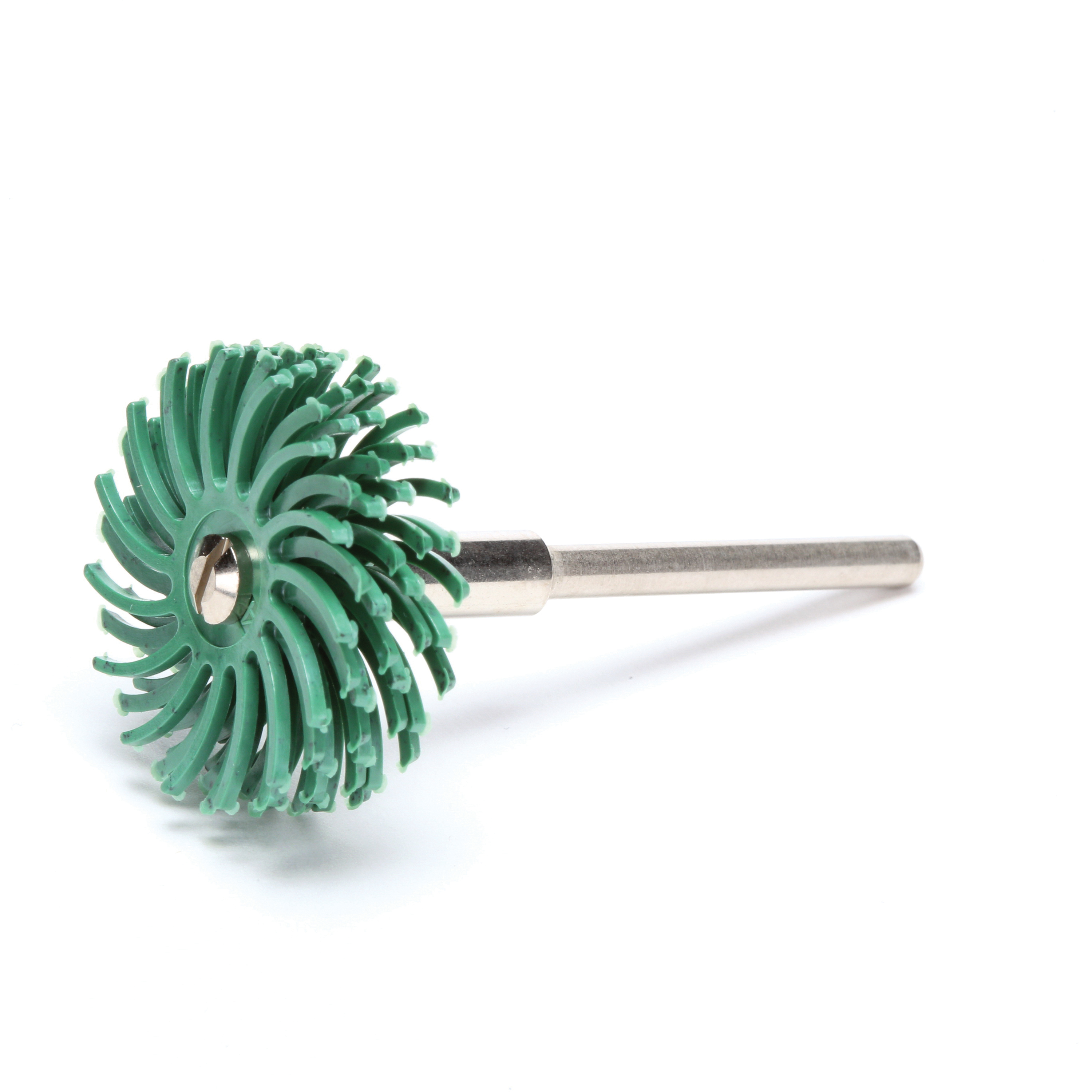 Scotch-Brite 7000000761 Bristle Disc, 1 in Dia Brush, 1/8 in Arbor Hole, 50 Grit, Coarse Grade, Ceramic Fill - Radial Bristle Brushes