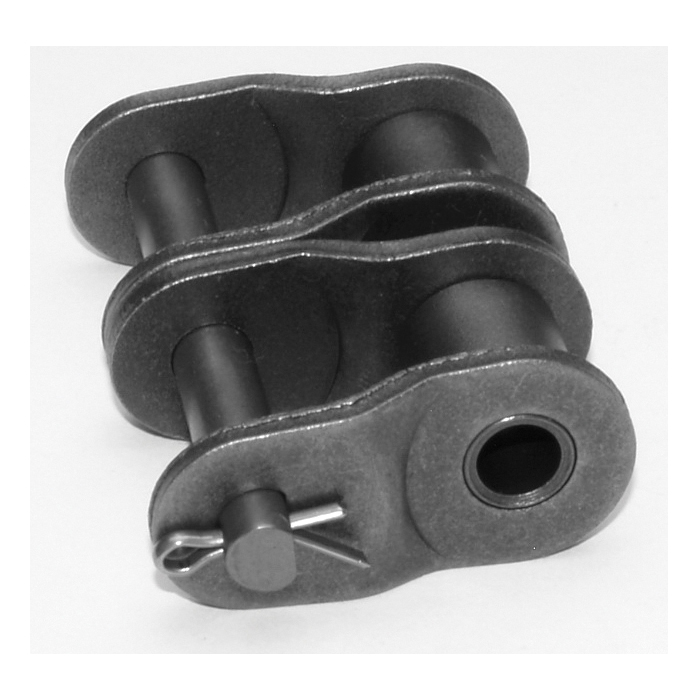 SENQCIA Inspire Series SBR 100-2OL Double Strand Cotter Pin Offset Link, 100-2 Chain, 1-1/4 in Pitch, 3.1 in OAW, 3/8 in Dia Pin, Carbon Steel - Roller, Offset & Connecting Links