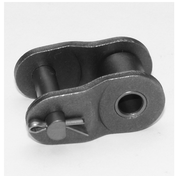 SENQCIA Hi-Max 120HMOL Single Strand Cotter Pin Offset Link, 120 Chain, 1-1/2 in Pitch, 0.437 in Dia Pin, Carbon Steel - Roller, Offset & Connecting Links