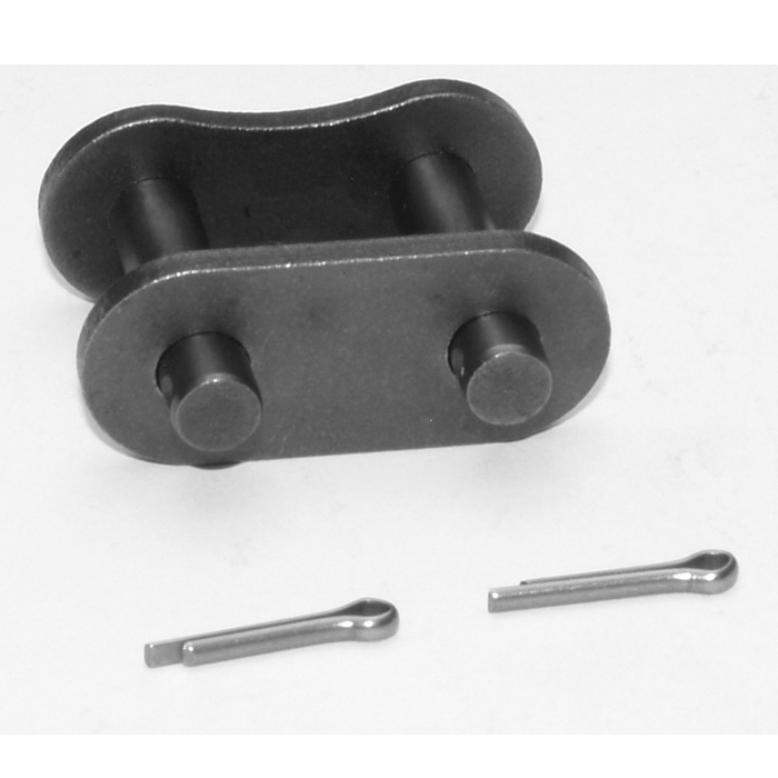 SENQCIA Inspire Series SBR 140CL Single Strand Cotter Pin Connecting Link, 140 Chain, 1-3/4 in Pitch, 2.3 in OAW, 1/2 in Dia Pin, Carbon Steel - Roller, Offset & Connecting Links