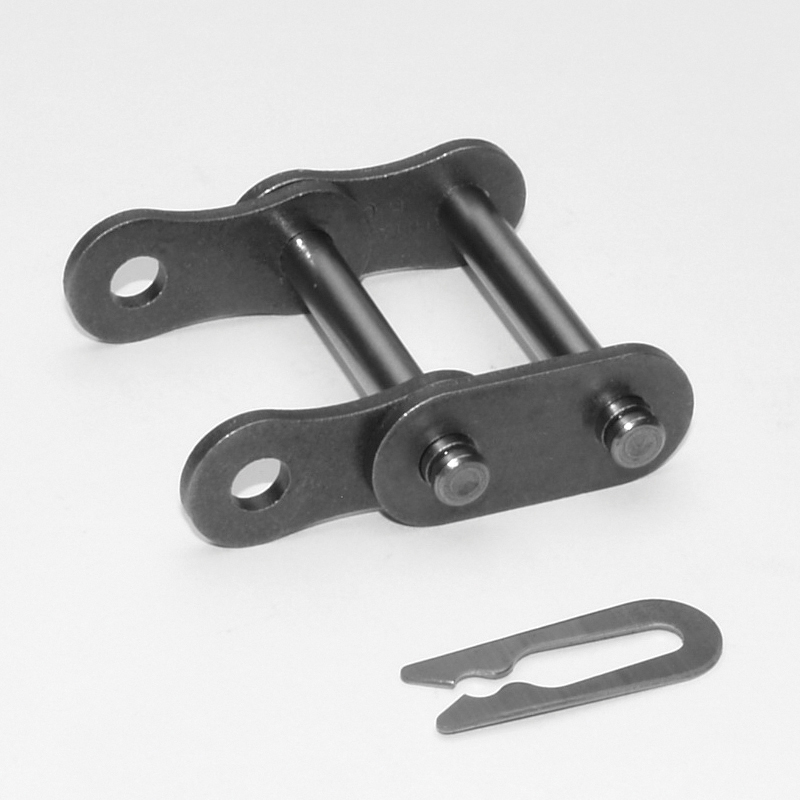 SENQCIA Inspire Series SBR 35-2CL Double Strand Spring Clip Connecting Link, 35-2 Chain, 3/8 in Pitch, 0.91 in OAW, 0.141 in Dia Pin, Carbon Steel - Roller, Offset & Connecting Links