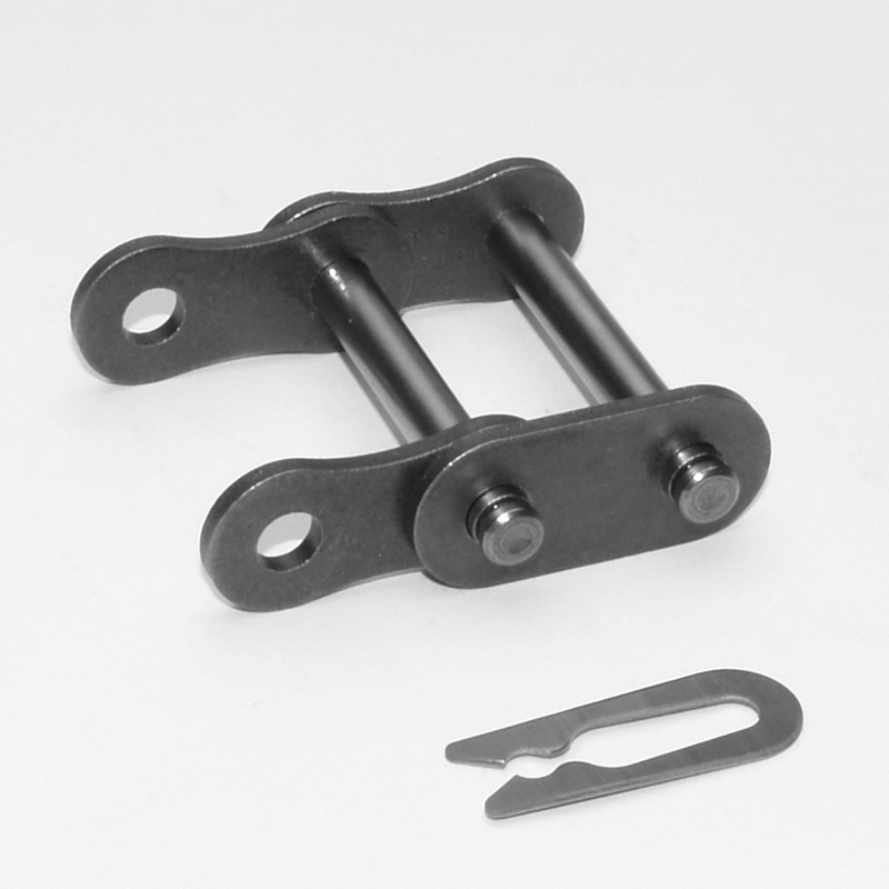 SENQCIA Hi-Max 40-2HMCL Double Strand Spring Clip Connecting Link, 40-2 Chain, 1/2 in Pitch, 0.157 in Dia Pin, Carbon Steel - Roller, Offset & Connecting Links