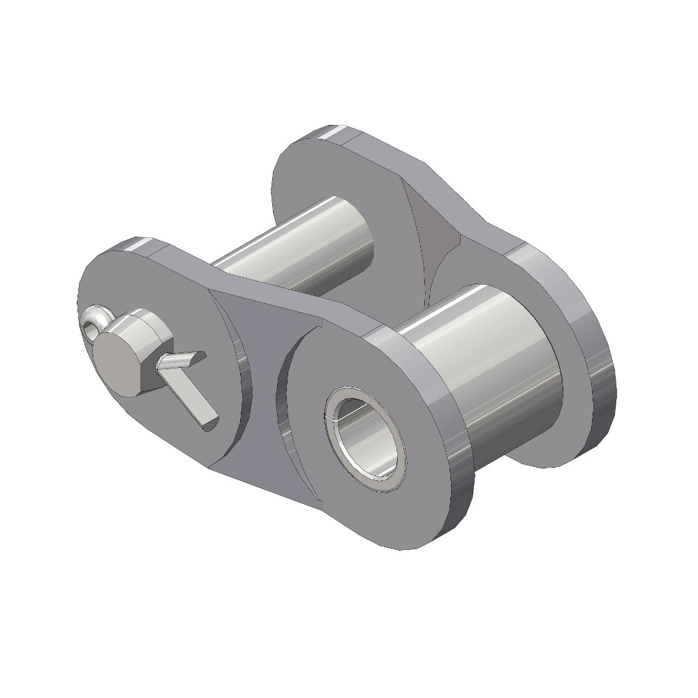 SENQCIA Hi-Max 40HMOL Single Strand Cotter Pin Offset Link, 40 Chain, 1/2 in Pitch, 0.157 in Dia Pin, Carbon Steel - Roller, Offset & Connecting Links