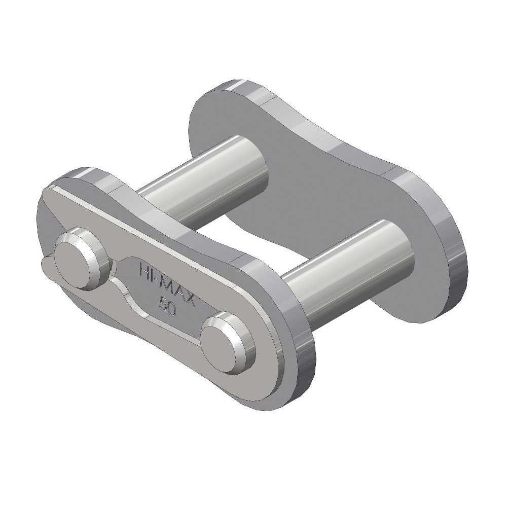 SENQCIA Hi-Max 50HMCL Single Strand Spring Clip Connecting Link, 50 Chain, 5/8 in Pitch, 0.2 in Dia Pin, Carbon Steel - Roller, Offset & Connecting Links