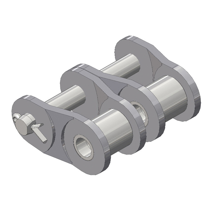 SENQCIA Inspire Series SBR 60-2OL Double Strand Cotter Pin Offset Link, 60-2 Chain, 3/4 in Pitch, 1.96 in OAW, 0.234 in Dia Pin, Carbon Steel - Roller, Offset & Connecting Links