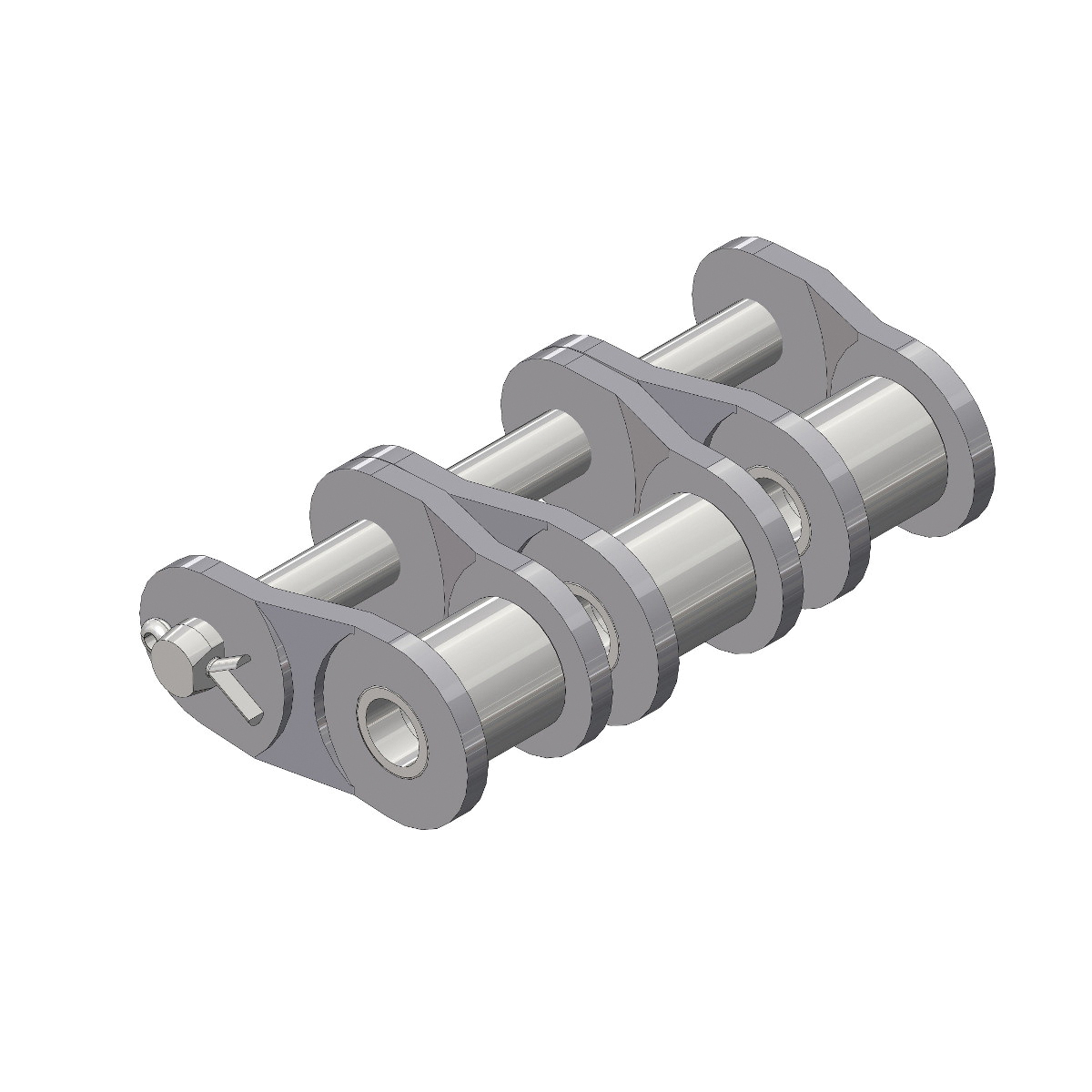 SENQCIA Inspire Series SBR 60-3OL Triple Strand Cotter Pin Offset Link, 60-3 Chain, 3/4 in Pitch, 2.86 in OAW, 0.234 in Dia Pin, Carbon Steel - Roller, Offset & Connecting Links