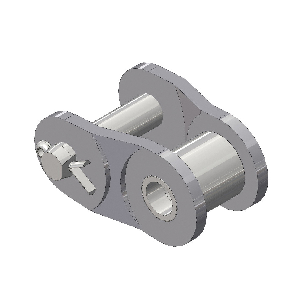 SENQCIA Inspire Series SBR 60HOL Heavy Series Single Strand Cotter Pin Offset Link, 60H Chain, 3/4 in Pitch, 1.21 in OAW, 0.234 in Dia Pin, Carbon Steel - Roller, Offset & Connecting Links
