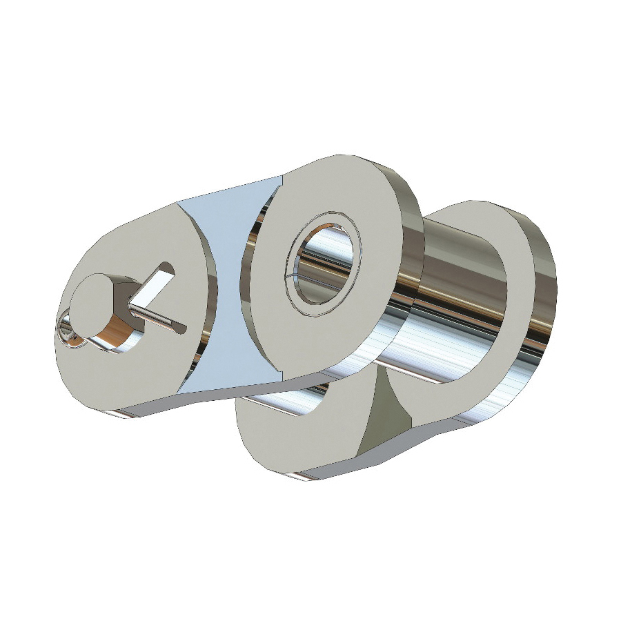 SENQCIA Inspire Series SBR 60SSOL Single Strand Cotter Pin Offset Link, 60SS Chain, 3/4 in Pitch, 1.06 in OAW, 0.234 in Dia Pin, 304 Stainless Steel - Roller, Offset & Connecting Links