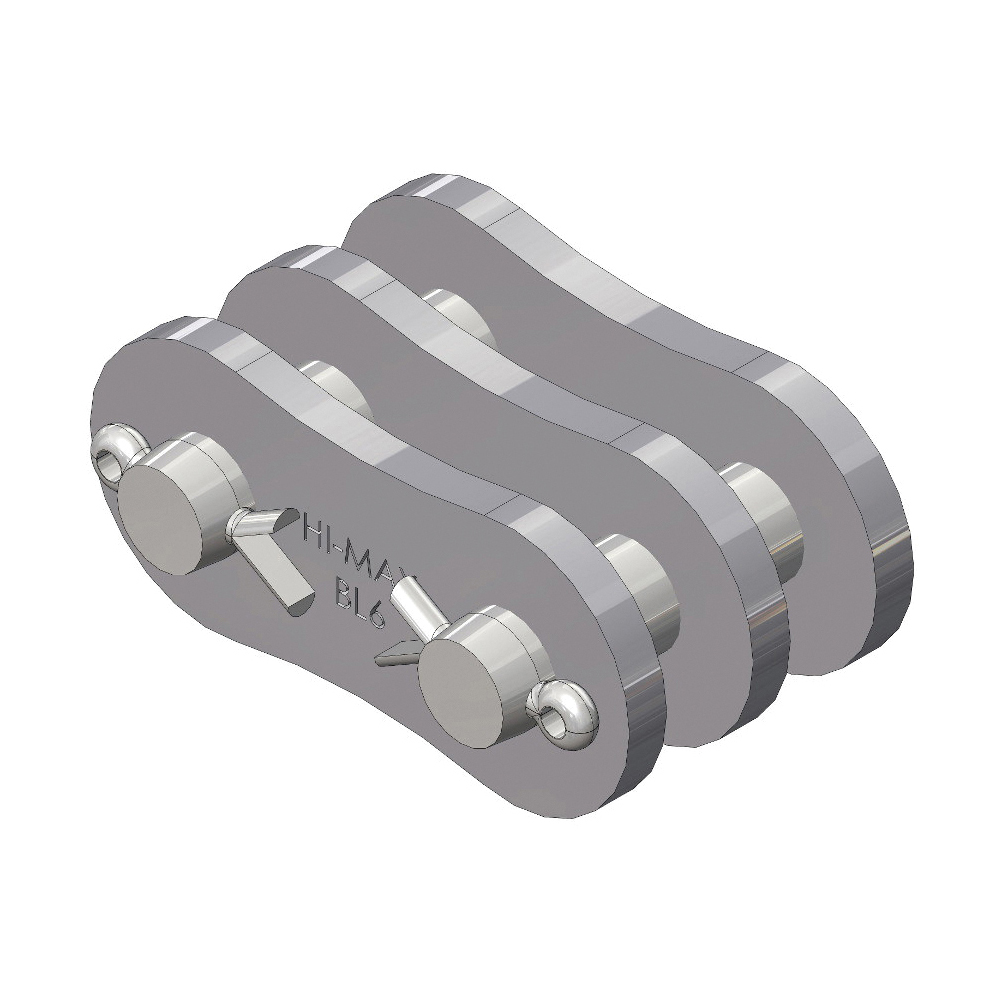 SENQCIA Hi-Max BL634HMCL Double Strand Cotter Pin Connecting Link With 3 x 4 Lacing, BL634 Chain, 3/4 in Pitch, 0.312 in Dia Pin, Carbon Steel - Roller, Offset & Connecting Links