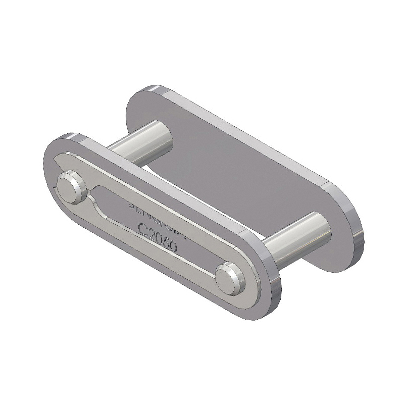 SENQCIA Inspire Series SBR C2050CLSC Conveyor Series Double Pitch Single Strand Spring Clip Connecting Link, C2050 Chain, 1-1/4 in Pitch, 0.87 in OAW, 0.2 in Dia Pin, Carbon Steel - Roller, Offset & Connecting Links