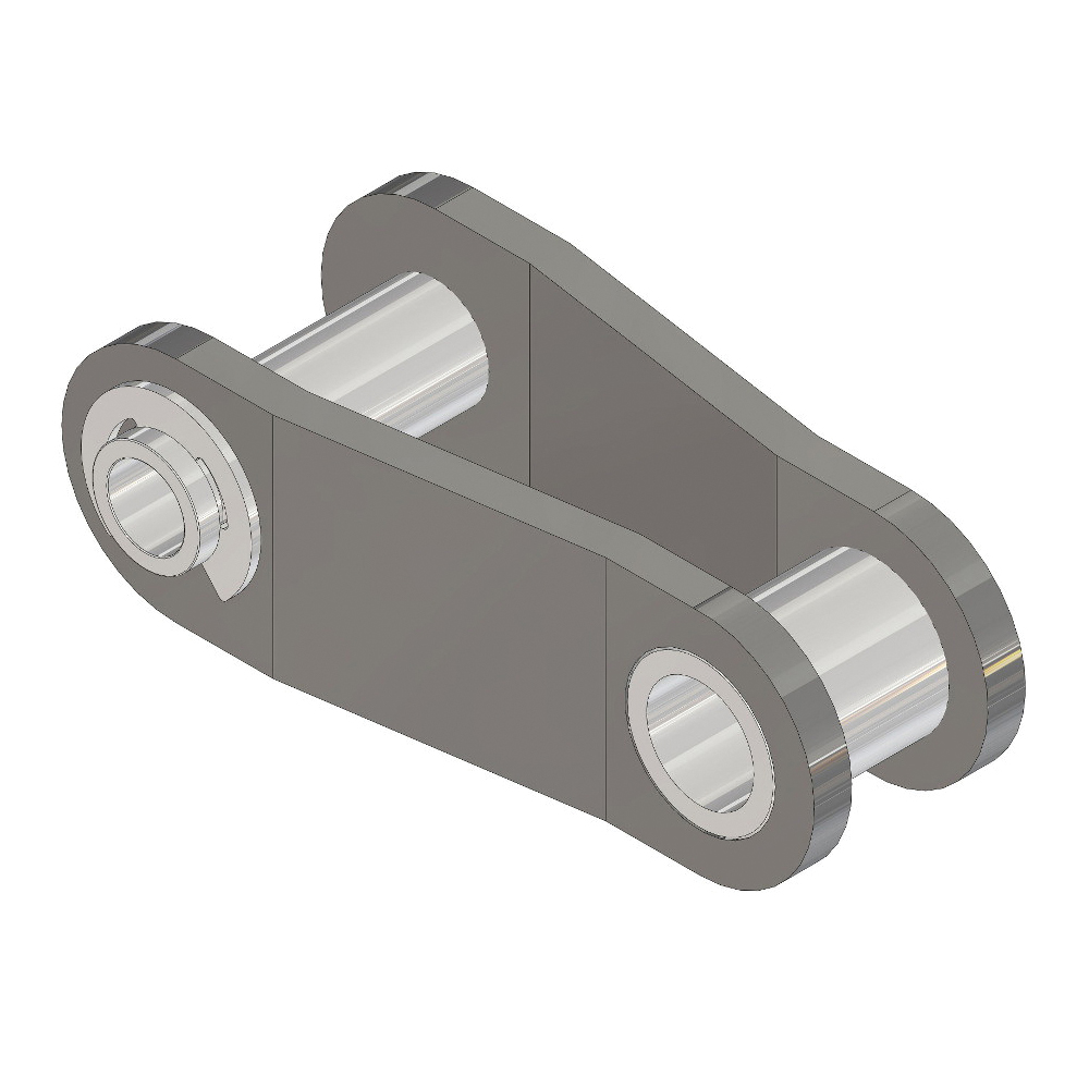 SENQCIA Inspire Series SBR C2050HPOL Conveyor Series Double Pitch Hollow Pin Spring Clip Offset Link, C2050HP Chain, 1-1/4 in Pitch, 0.279 in Dia Pin, Carbon Steel - Roller, Offset & Connecting Links