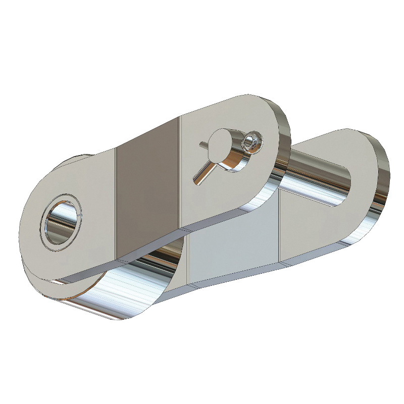 SENQCIA Inspire Series SBR C2052SSOL Conveyor Series Double Pitch Single Strand Cotter Pin Offset Link, C2052SS Chain, 1-1/4 in Pitch, 0.87 in OAW, 0.2 in Dia Pin, 304 Stainless Steel - Roller, Offset & Connecting Links