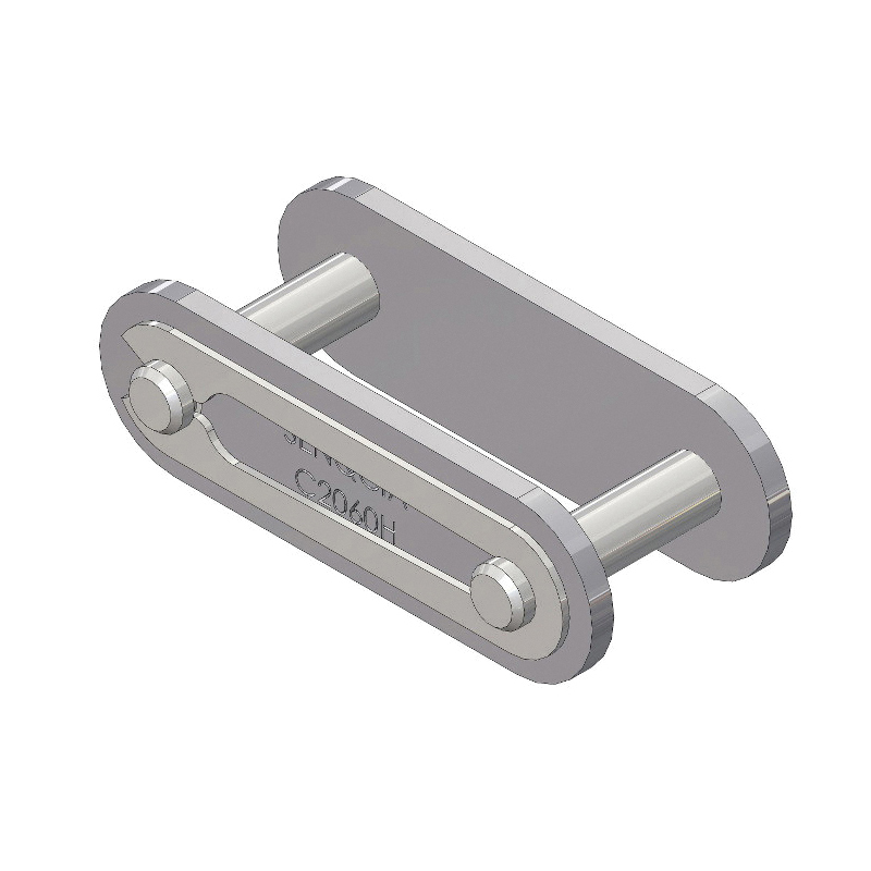 SENQCIA Inspire Series SBR C2060CLSC Conveyor Series Double Pitch Single Strand Spring Clip Connecting Link, C2060H Chain, 1-1/2 in Pitch, 1.22 in OAW, 0.234 in Dia Pin, Carbon Steel - Roller, Offset & Connecting Links