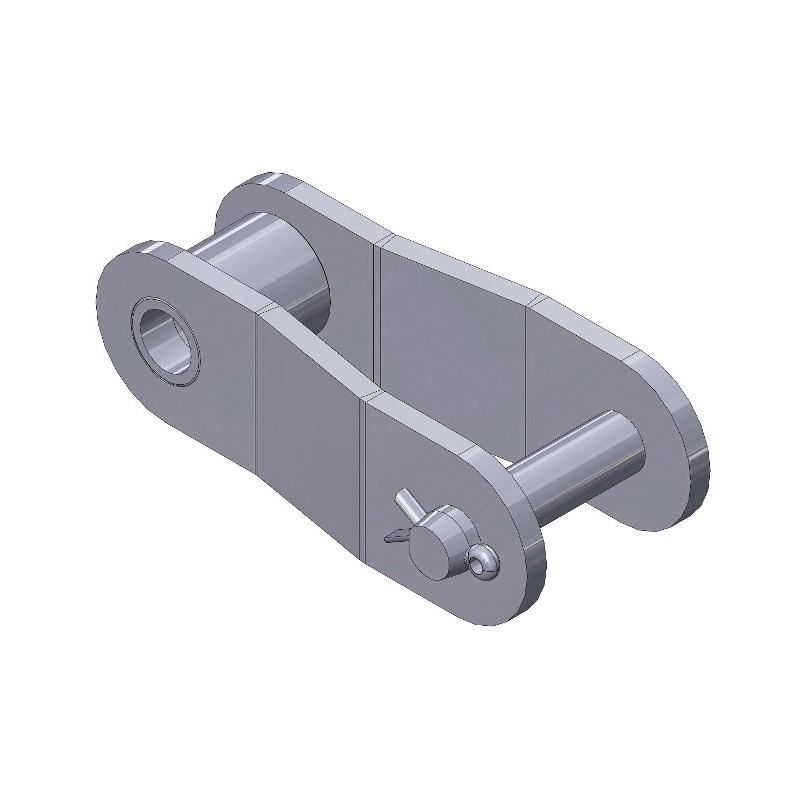 SENQCIA Inspire Series SBR C2080OL Conveyor Series Double Pitch Single Strand Cotter Pin Offset Link, C2080H Chain, 2 in Pitch, 1.53 in OAW, 0.312 in Dia Pin, Carbon Steel - Roller, Offset & Connecting Links