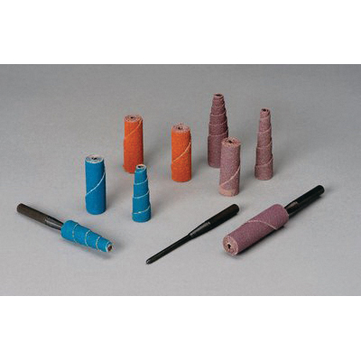 Standard Abrasives 7100092848 Straight Cartridge Roll, 1 in Dia x 2 in OAL, 1/4 in Dia Pilot Hole, 60 Grit, Aluminum Oxide Abrasive - Cartridge Rolls