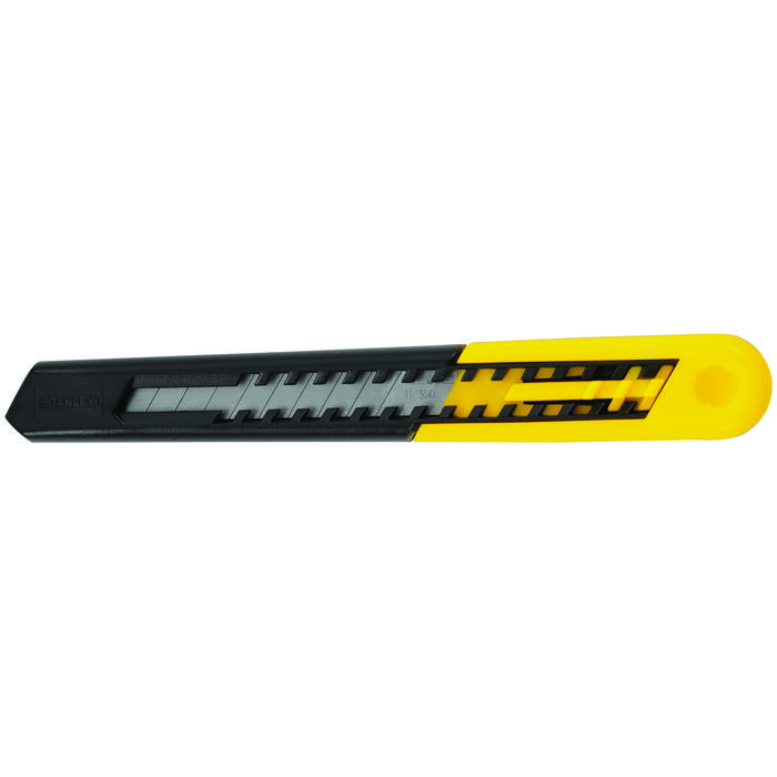 Stanley Quick-Point 10-150 Utility Knife, 9 mm W Retractable Snap-Off Blade, Carbon Steel Blade, 1 Blades Included, 5-1/8 in OAL - Utility Knives