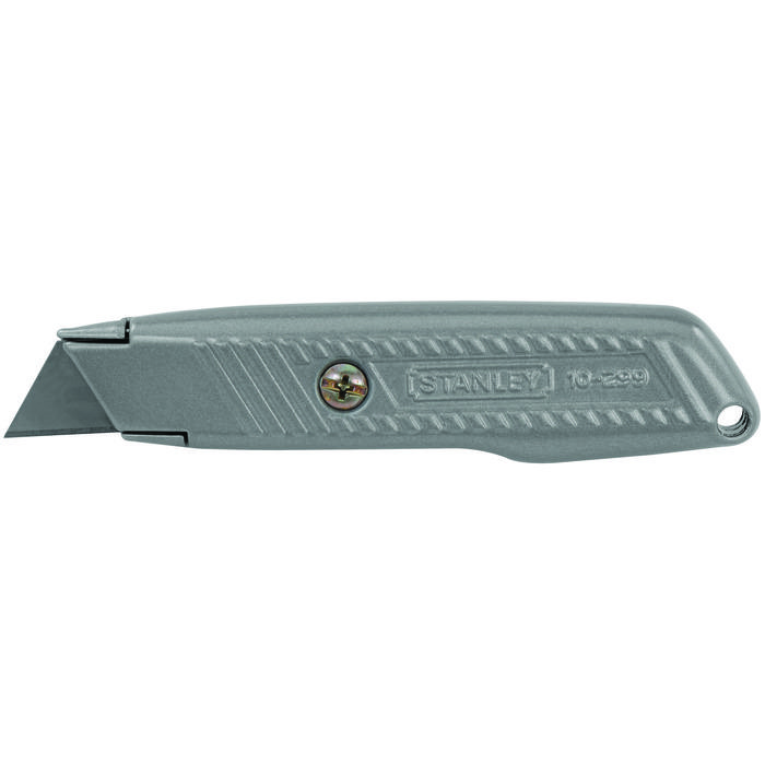 Stanley Interlock 10-299 Lockable Fixed Blade Utility Knife With Hang-Hole, Fixed Blade, Steel Blade, 1 Blades Included, 5-1/2 in OAL - Utility Knives