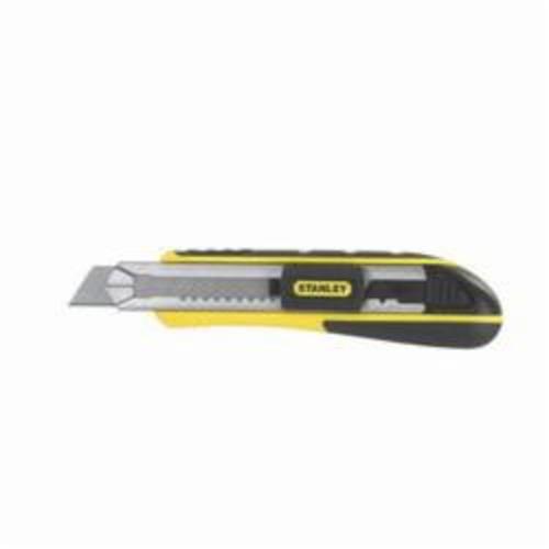 Stanley FatMax 10-481M Utility Knife, 18 mm W Snap-Off Blade, Cartridge, Carbon Steel Blade, 1 Blades Included, 7 in OAL - Utility Knives