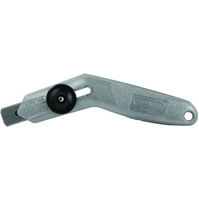 Stanley 10-525 Heavy Duty Carpet Knife, High Carbon Steel Blade, 3 Blades Included, 6-1/2 in OAL, Angled Handle - Carpet & Linoleum Knives