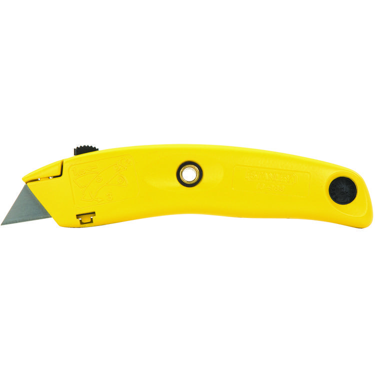 Stanley Swivel-Lock 10-989 Utility Knife, Retractable Blade, 3 Blades Included, Aluminum Blade, 9 in OAL - Utility Knives