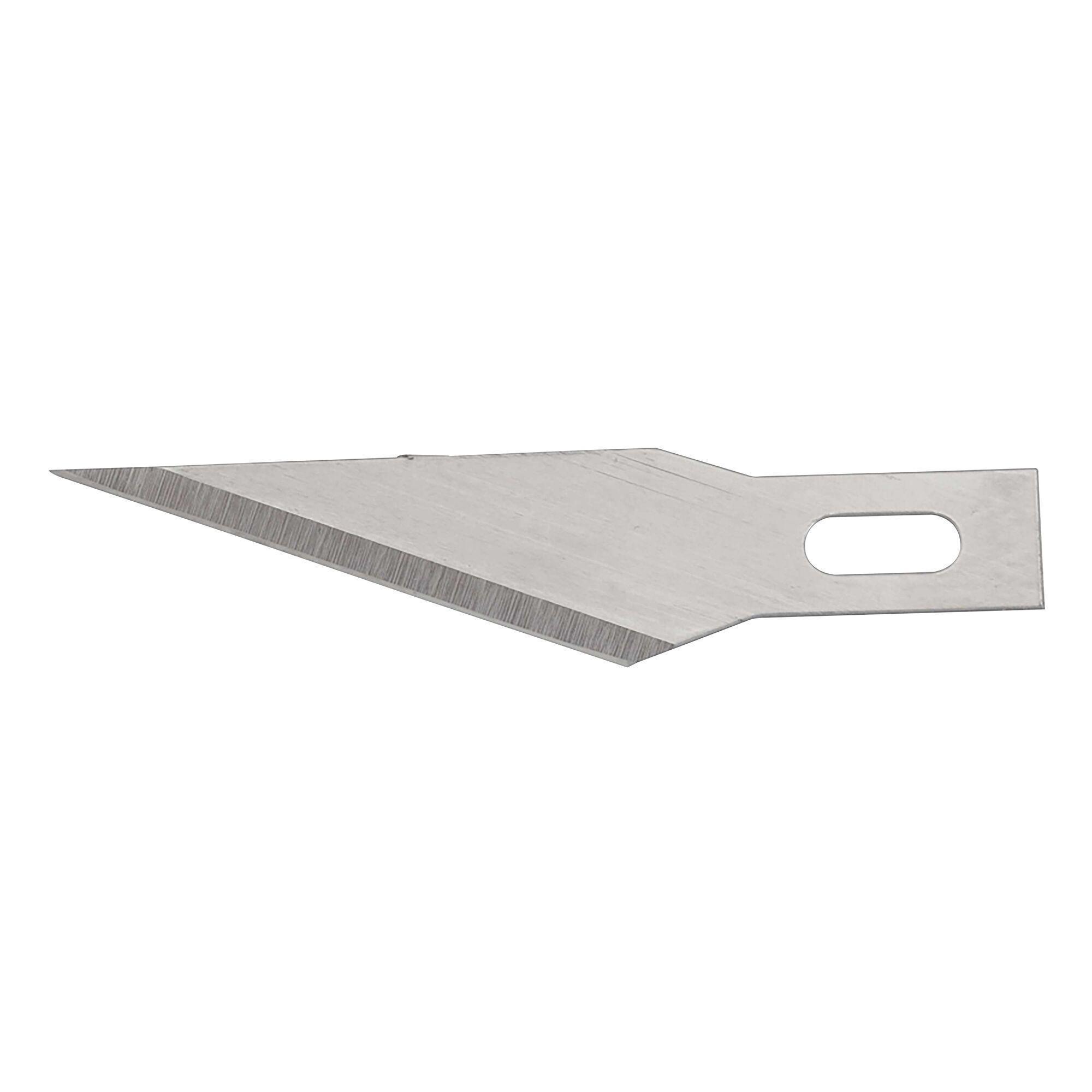 Stanley 11-411 Hobby Knife Blade, Craft, 1-9/16 in L x 0.02 in W, Compatible With 10-401 Hobby Knife, 0.02 in THK, Stainless Steel - Utility Replacement Blades