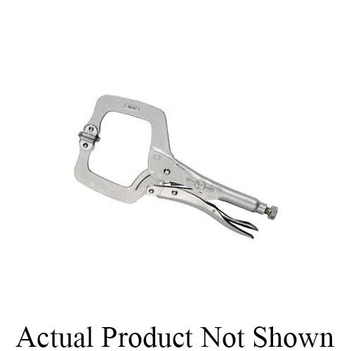 Irwin Vise-Grip 28 24SP Standard Locking C-Clamp, Nickel Plated, 15-1/2 in D Throat, 10 in Jaw Opening, 24 in L Jaw, Alloy Steel - Locking Clamps