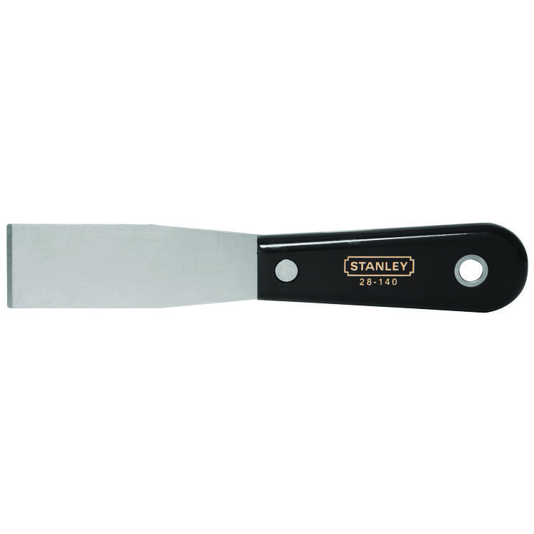 Stanley 28-140 Putty Knife, 3-5/8 in L x 1-1/4 in W, Steel Blade, Stiff Blade Flexibility - Putty Knives