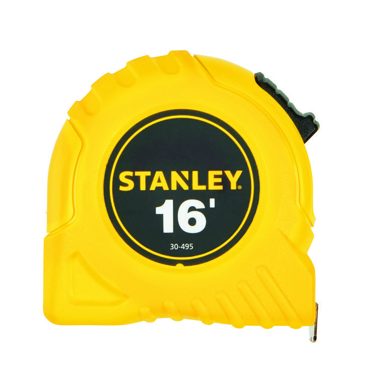 Stanley 30-495 Tape Rule, 16 ft L x 3/4 in W Blade, Polymer Coated Steel Blade - Measuring Tapes