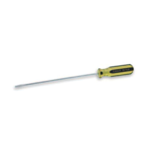 Stanley 100 PLUS 66-168-A Screwdriver, 3/8 in Keystone Slotted/Standard Point, Steel Shank, 13-1/2 in OAL, Acetate Handle, Polished Chrome, ASME Specified - Standard Screwdrivers