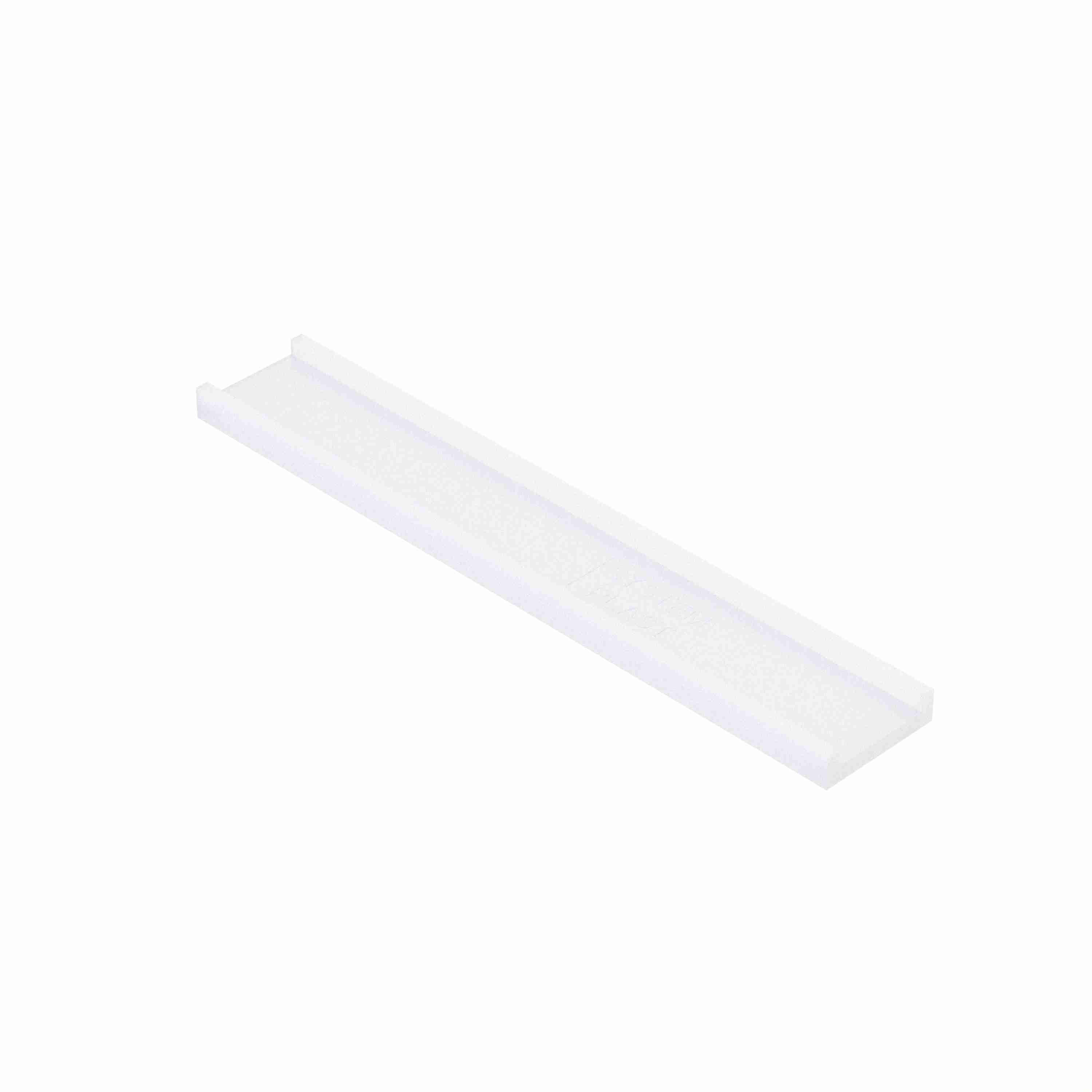 System Plast HA-2050-10 HA Series Chain Track, For Use With Size 50 Roller Chain, UHMW, White - Conveyor Replacement Parts