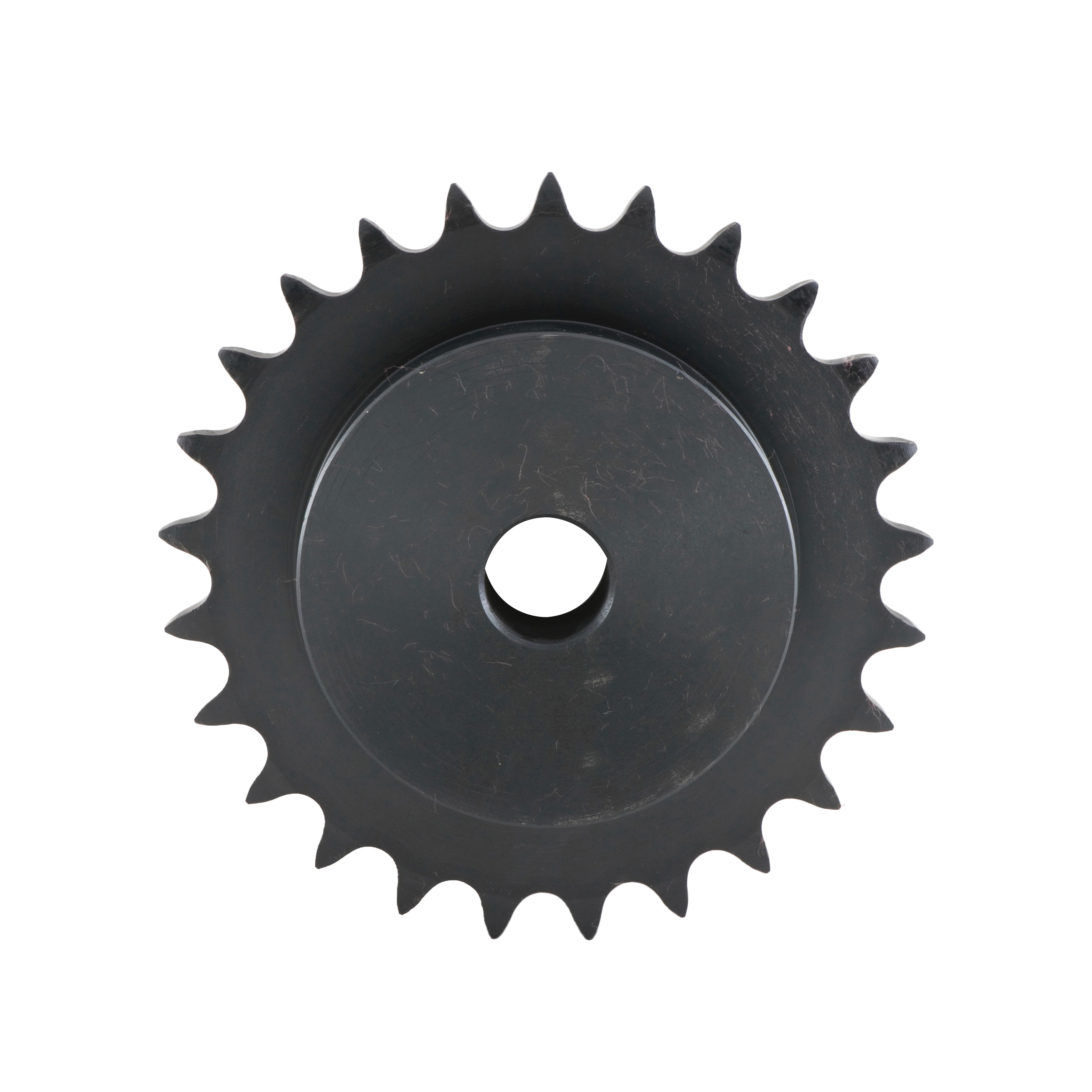 Tsubaki 40B26 Plain Bore Type B Single Pitch Roller Chain Sprocket, 5/8 in Dia Bore, 4.42 in OD, #40 Chain, 26 Teeth, 1/2 in Pitch, Carbon Steel - Single Pitch Roller Chain Sprockets