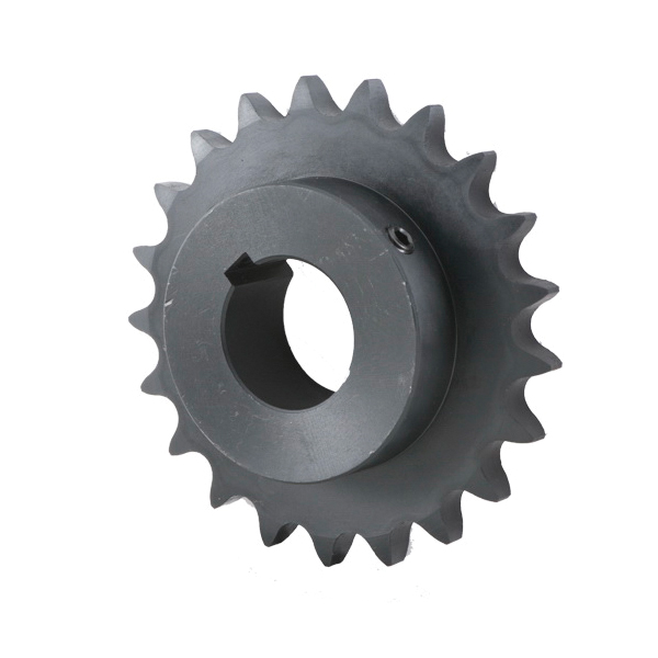 Tsubaki 40B23F-1 Finished Bore Type B Single Pitch Roller Chain Sprocket, 1 in Dia Bore, 3.94 in OD, #40 Chain, 23 Teeth, 1/2 in Pitch, Carbon Steel - Single Pitch Roller Chain Sprockets