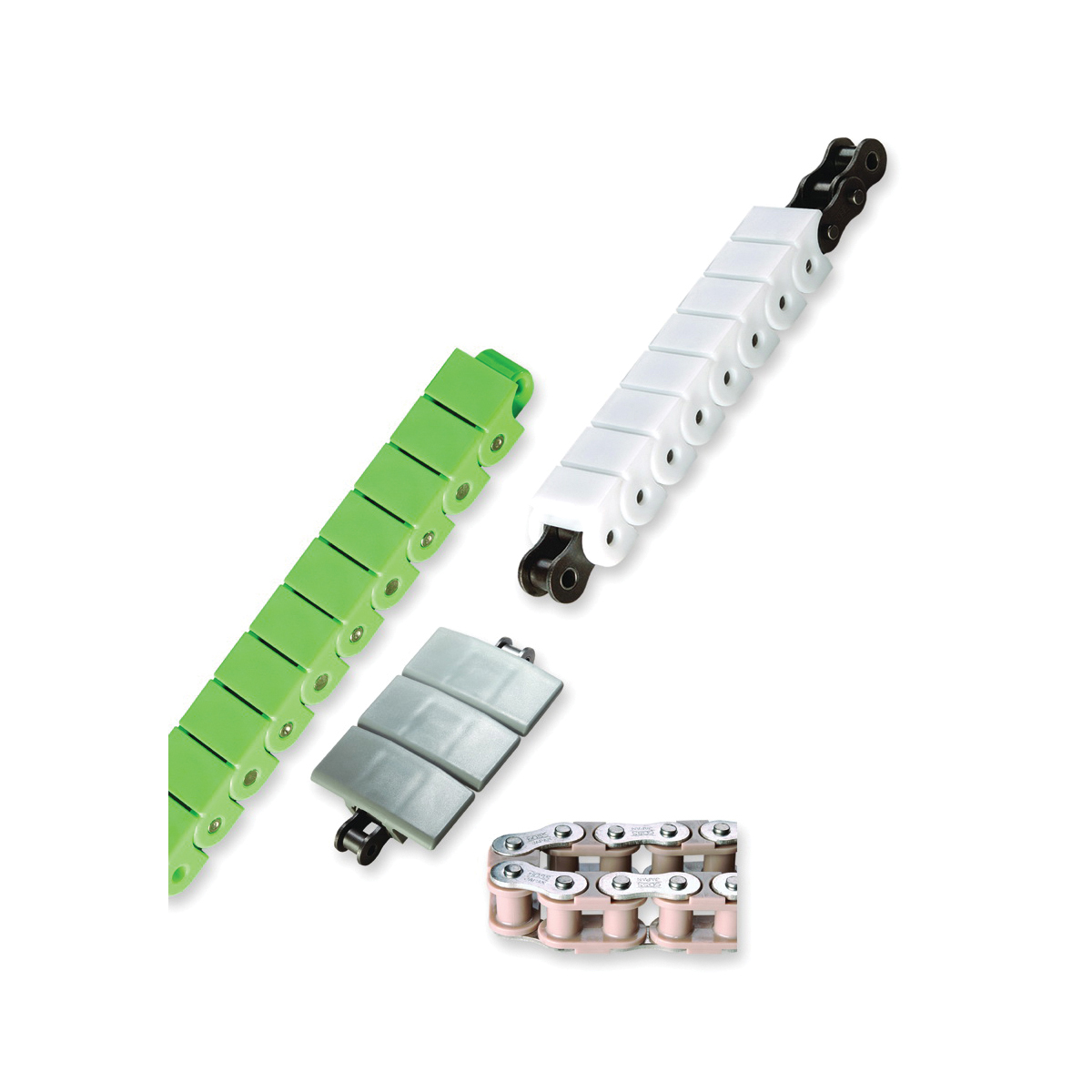 Tsubaki 40P Poly-Steel Roller Chain, 10 ft OAL, Polyacetal/Stainless Steel - Conveyor Chains