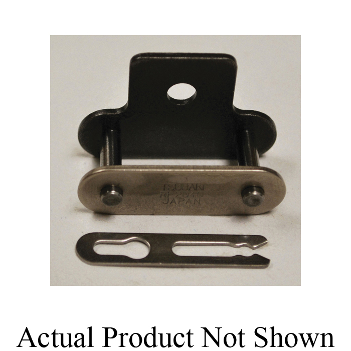 Tsubaki C2050SA1CL Double Pitch Standard Connecting Link, C2050 Chain, 1-1/4 in Pitch, 0.878 in OAW, 0.2 in Dia Pin, Carbon Steel - Conveyor Chain Links