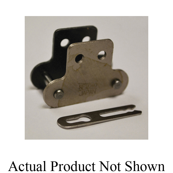 Tsubaki 80SK2CL Connecting Link, #80 Chain, 1 in Pitch, 1.398 in OAW, 0.313 in Dia Pin, Carbon Steel - Roller, Offset & Connecting Links
