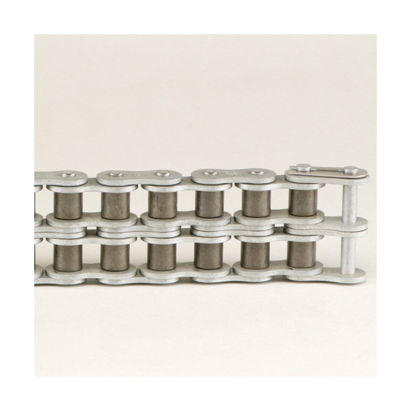 Tsubaki 40-2RB Multi-Strand Chain, 10 ft OAL, 1/2 in Pitch, 0.312 in Dia x 0.312 in W Roller, Carbon Steel - Roller Chains