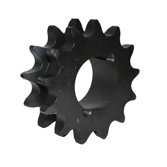 Tsubaki D80ATL18 Double Strand Taper Lock Type A Single Pitch Roller Chain Sprocket, 2 in Dia Bore, 6.271 in OD, #80-2 Chain, 18 Teeth, 1 in Pitch, Carbon Steel - Single Pitch Roller Chain Sprockets