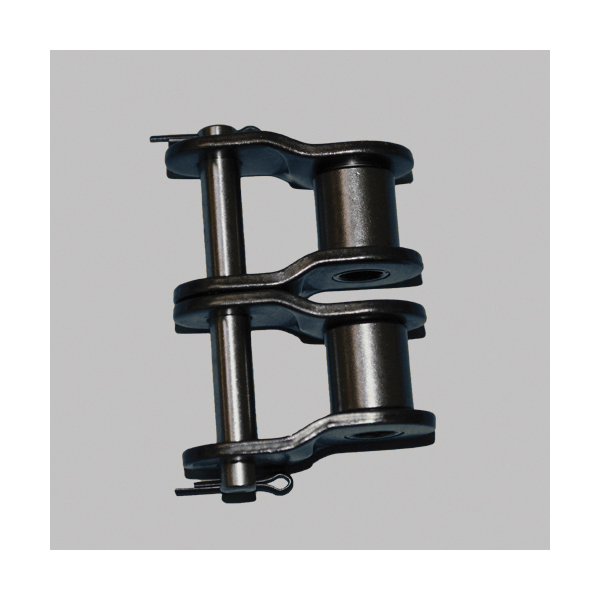 Tsubaki 60-2NPOL Double Strand Offset Link, #60 Chain, 3/4 in Pitch, 1.988 in OAW, 0.235 in Dia Pin, Carbon Steel - Roller, Offset & Connecting Links
