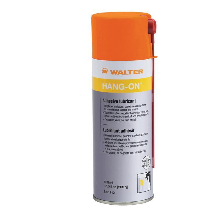 Walter Surface Technologies Bio-Circle 53D812 HANG-ON Adhesive Lubricant, 13.5 oz, Aerosal Spray Form, Light Yellow, 0.652 g/mL - General Purpose Lubricants