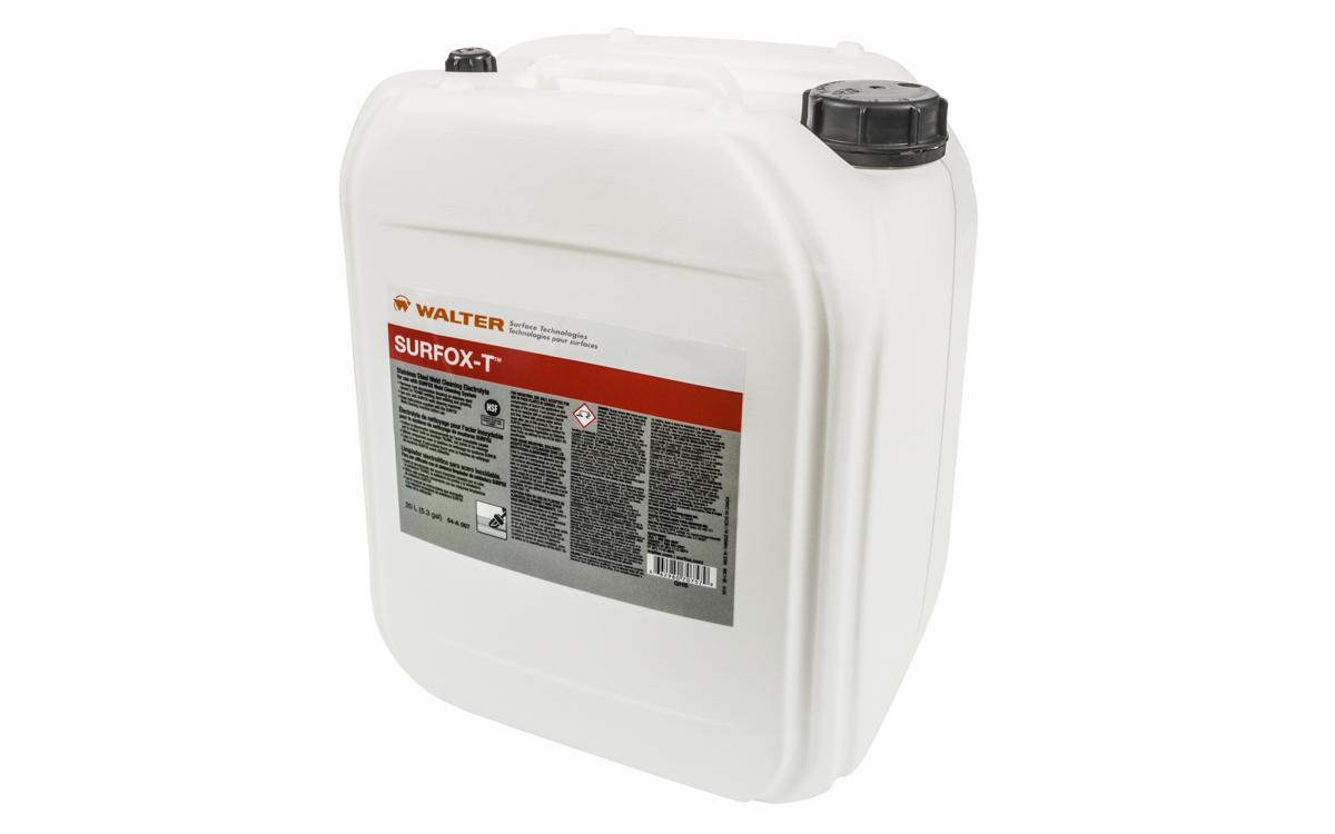 Walter Surface Technologies Bio-Circle 54A007 SURFOX-T Heavy Duty Weld Cleaning Solution, Composition: Phosphoric Acid, Liquid Form, 5.2 gal, Clear - Welding Build-Up Cleaners