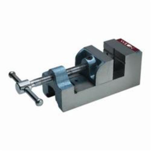 Wilton 12860 Continuous Nut Standard Drill Press Vise, 8-19/64 in L x 3-3/4 in H, 3-1/8 in Jaw Opening, 600 lb Capacity, Cast Iron - Drill Press Vises