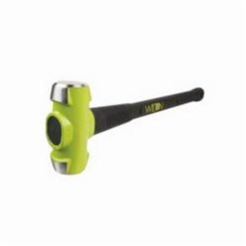 Wilton B.A.S.H WL9-21236 Sledge Hammer, 38 in OAL, 12 lb Drop Forged Steel Head, Vulcanized Rubber Handle - Sledgehammers