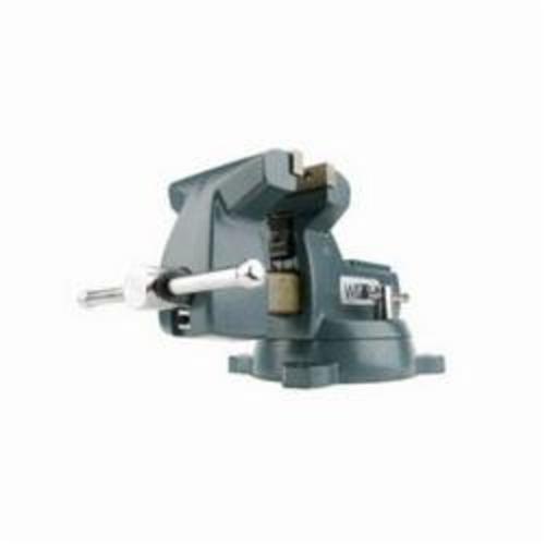 Wilton WL9-21400 740 Mechanics Bench Vise, Serrated Jaw, 5-1/4 in Jaw Opening, 5 in W Steel Jaw, 3-3/4 in D Throat - Bench Vises