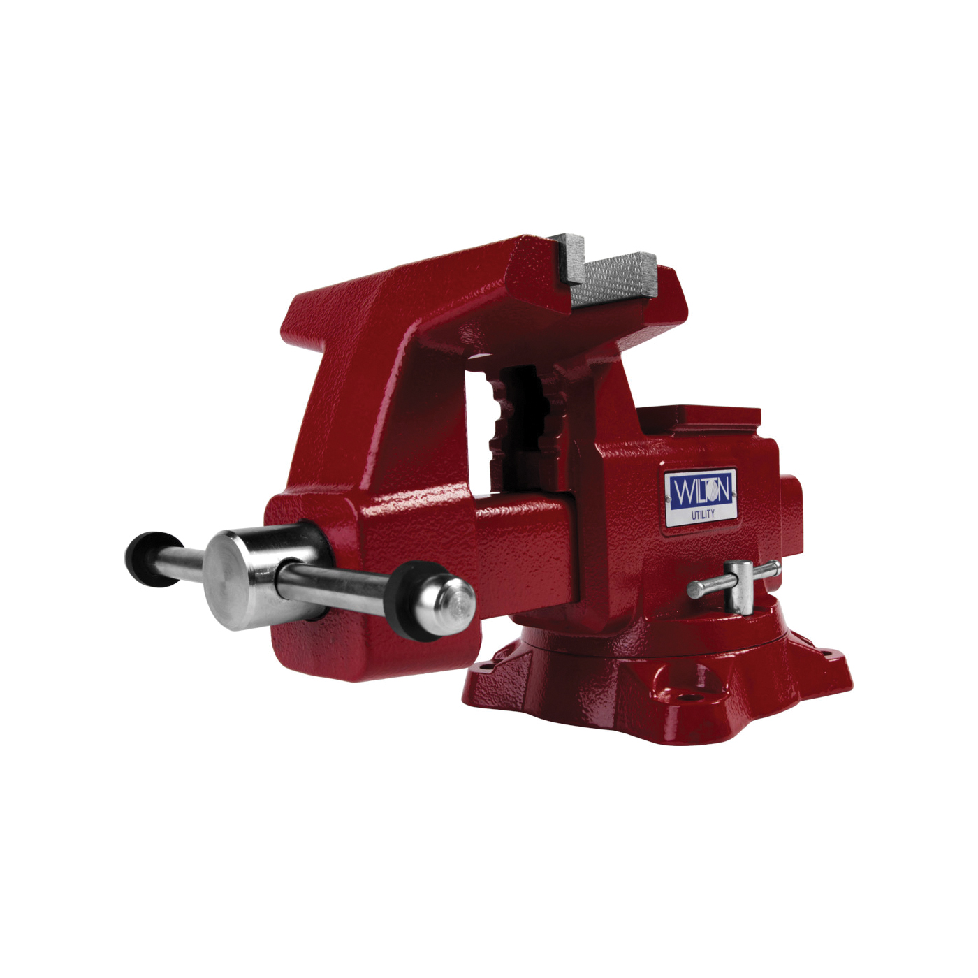 Wilton WL9-28820 Utility Bench Vise, Serrated Jaw, 6 in Jaw Opening, 6-1/2 in W Hardened Steel Jaw, 4 in D Throat - Bench Vises