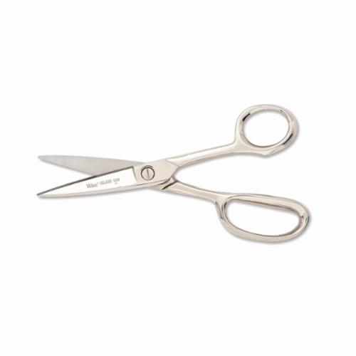 CrescentInlaid 1DSN Industrial Shear, 2-3/4 in L of Cut, 8-1/8 in OAL, Sharp Tip, Knife Edge, High Carbon Steel Blade, Carbon Steel Handle, Right Hand - Scissors & Shears