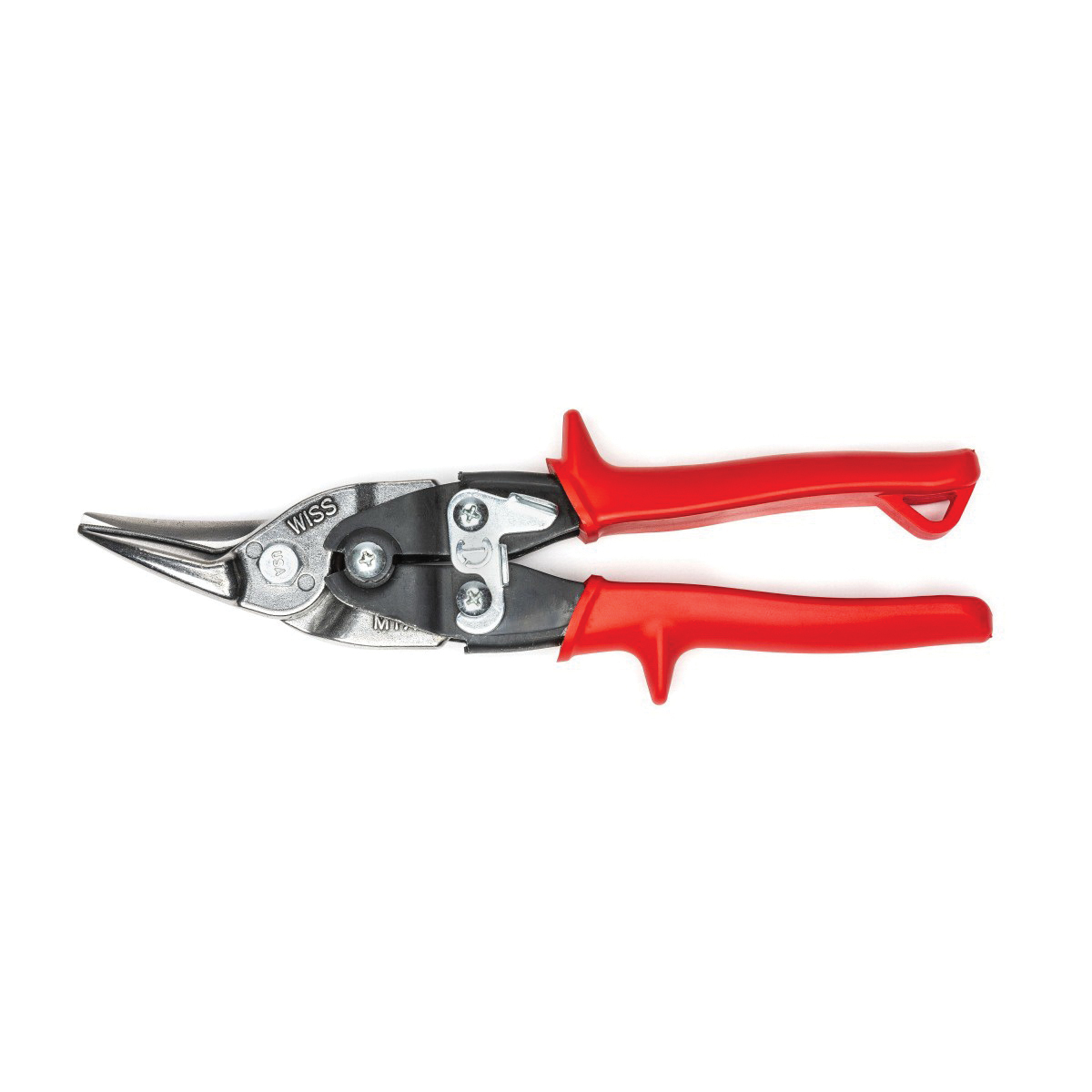 CrescentM1R MetalMaster Compound Action Aviation Snip, 18 ga Low Carbon Steel Cutting, 1-3/8 in L of Cut, Left/Straight Snip, Molybdenum Steel Blade, High Strength Steel Handle, Non-Slip/Textured Grip - Snips