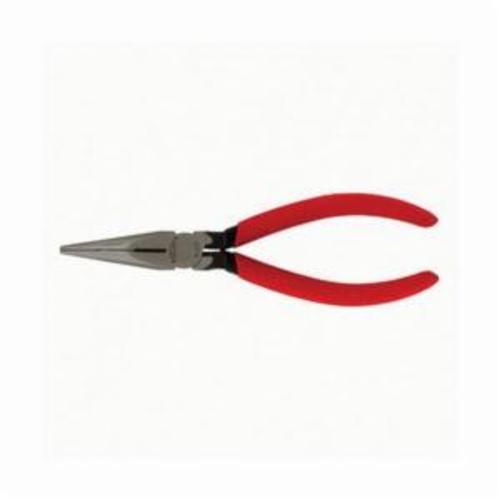 Weller T51NCGBK Long Nose Plier With Side Cutter, Serrated/Straight Alloy Steel Jaw, 6 in OAL - Long Nose & Needle Nose Pliers