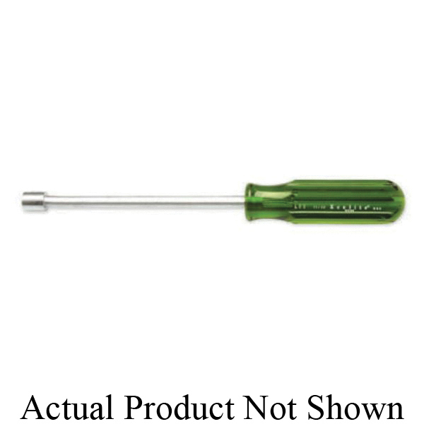 Weller TL12N Extra Long Hex Drive Nutdriver, 3/8 in, Hollow Shank, Blue Molded Firm Grip Handle, Bright - Nutdrivers