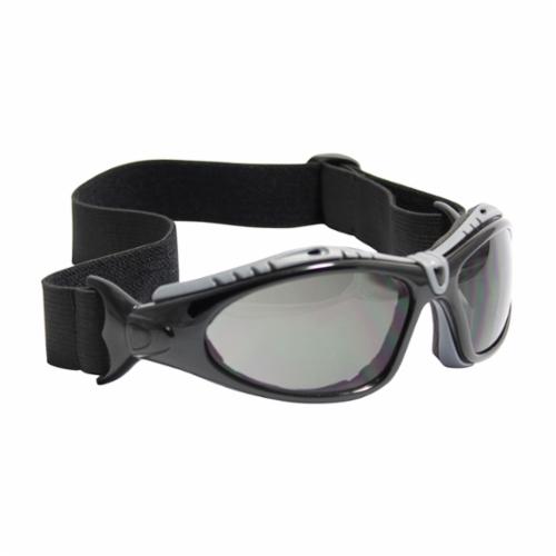 Bouton 250-50-0421 Fuselage Dual Lens Protective Glasses, Anti-Fog, Gray Lens, Full-Frame Frame, Black/Gray, Nylon/Foam Lined Frame, Polycarbonate Lens, ANSI Z87.1+, CSA Z94.3 - Safety Glasses